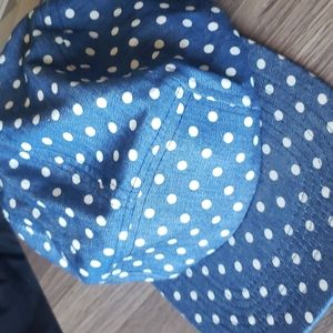 5 Panel Strapback Polka Dot Hat